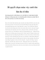 Bí quyết chọn màu váy cưới tôn làn da cô dâu docx