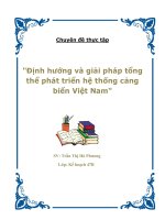 Chuyên đề thực tập 