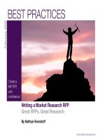 Writing a Market Research RFP: Great RFPs, Great Research pot