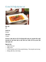 Cà tím X.O hấp thịt heo sợi pot