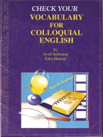 check your vocabulary for colloquial english