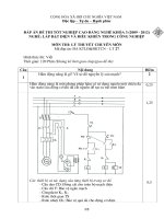 đáp án đề thi lý thuyết-lắp đặt điện và điều khiển trong công nghiệp-mã đề thi ktlđđ&đktcn - th (1 (26)