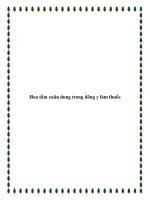 Hoa tầm xuân dung trong đông y làm thuốc ppt