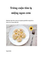 Trứng cuộn tôm lạ miệng ngon cơm pot
