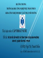 tinh toan he thong  cap thoat  nuoc