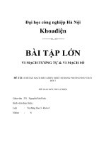 Thiết kế mạch điều khiển nhiệt độ bằng phương pháp thay đổi thời gian đốt cho lò điện