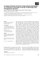 Báo cáo khoa học: A unique tetrameric structure of deer plasma haptoglobin – an evolutionary advantage in the Hp 2-2 phenotype with homogeneous structure pot