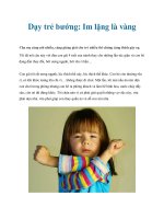 Dạy trẻ bướng: Im lặng là vàng pot