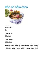 Bắp bò hầm atisô pot