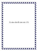 Ca dao chủ đề cảm xúc potx