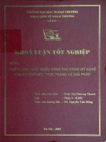 Chiến lược xuất khẩu hàng thủ công mỹ nghệ của Artexport, thực trạng và giải pháp