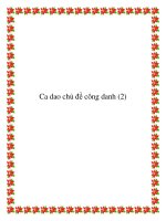 Những bài ca dao chủ đề công danh ppt