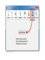 .Thiết lập đồng bộ dữ liệu với Firefox 4 trên điện thoại (Phần 2) doc