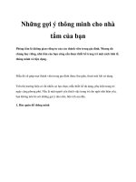 Những gợi ý thông minh cho nhà tắm của bạn pdf