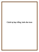 Cách tự học tiếng Anh cho teen ppt