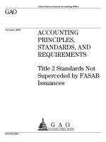 ACCOUNTING PRINCIPLES, STANDARDS, AND REQUIREMENTS - Title 2 Standards Not Superceded by FASAB Issuances doc