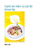 Canh tim hầm củ cải đỏ khoai tây pdf