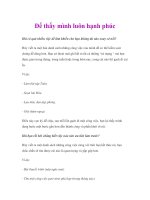 Để thấy mình luôn hạnh phúc potx