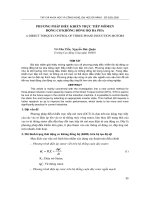 Phương pháp điều khiển trực tiếp moomen động cơ KĐB 3 pha