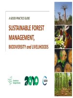 A GOOD PRACTICE GUIDE SUSTAINABLE FOREST MANAGEMENT, BIODIVERSITY AND LIVELIHOODS ppt