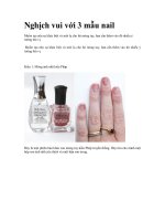 Nghịch vui với 3 mẫu nail ppt