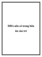 DHA nên có trong bữa ăn của trẻ docx