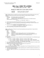Ôn tập bài tập Kinh tế lượng (20) doc