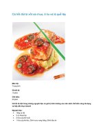 Cá hồi đút lò xốt cà chua, ô-liu và lá quế tây docx