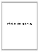 Để bé an tâm ngủ riêng docx