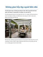 Không gian bếp đẹp ngoài hiên nhà doc