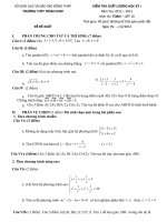 KIỂM TRA CHẤT LƯỢNG HỌC KỲ I Năm học 2012 – 2013 Môn thi: TOÁN – LỚP 10 potx