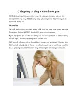 Chống đãng trí bằng 4 bí quyết đơn giản ppt