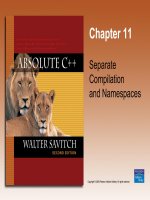 Chapter 11 Separate Compilation and Namespaces doc