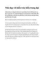 Nhà đẹp với kiến trúc kiểu trung đại pot