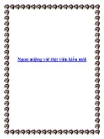 Ngon miệng với thịt viên kiểu mớ potx