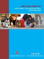 CHIẾN LƯỢC QUỐC GIÁ VỀ DINH DƯỠNG GIAI ĐOẠN 2011 – 2020 VÀ TẦM NHÌN ĐẾN NĂM 2030 docx