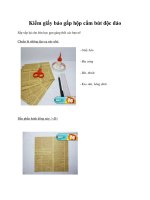 Kiếm giấy báo gấp hộp cắm bút độc đáo pdf