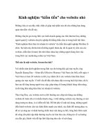 Kinh nghiệm “kiếm tiền” cho website nhỏ potx