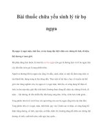 Bài thuốc chữa yếu sinh lý từ bọ ngựa potx