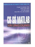 Cơ sở Matlab và ứng dụng docx