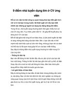 9 điểm nhà tuyển dụng tìm ở CV ứng viên ppt