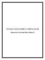 TẢN MẠN VÀI SUY NGHĨ CỦA NHỮNG NGƯỜI THAM GIA CON ĐƯỜNG GỐM SỨ MỸ THUẬT docx