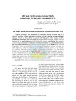 Kết quả tuyển chọn và phát triển giống đậu tương rau chịu nhiệt DT02 docx