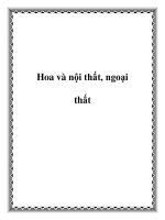 Hoa và nội thất, ngoại thất potx