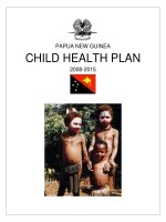 PAPUA NEW GUINEA CHILD HEALTH PLAN 2008-2015 pot