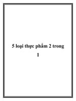 5 loại thực phẩm 2 trong 1 pdf