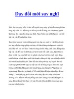 Dạy đổi mới suy nghĩ pptx