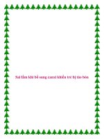 Sai lầm khi bổ sung canxi khiến trẻ bị táo bón doc