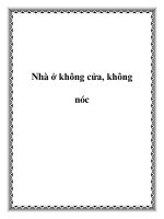 Nhà ở không cửa, không nóc pdf