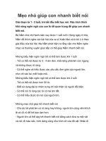 Mẹo nhỏ giúp con nhanh biết nói pdf